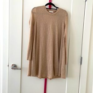 Tan sweater dress
